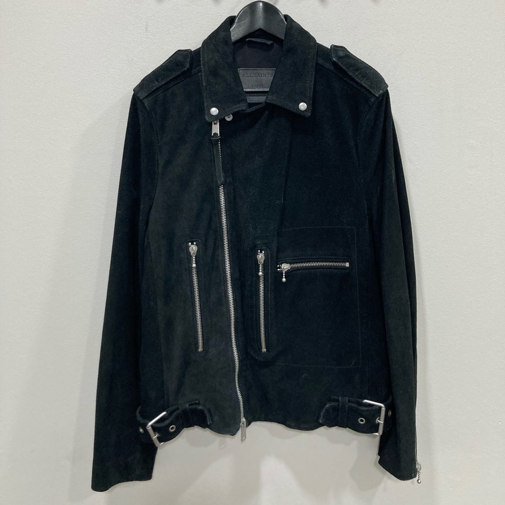 All Saints Nash suede biker jacket